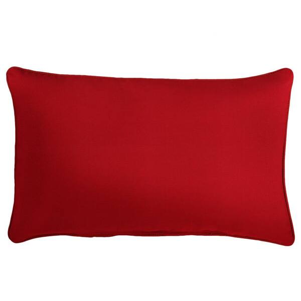 red lumbar pillows