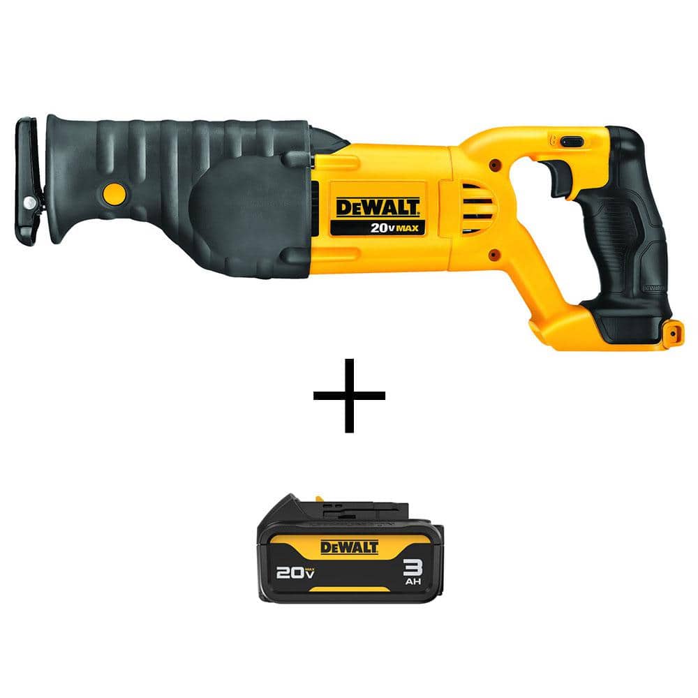 20-Volt MAX Lithium-Ion Cordless Reciprocating Saw with 20-Volt Premium 3.0Ah Battery Pack price history on PriceWatchPro