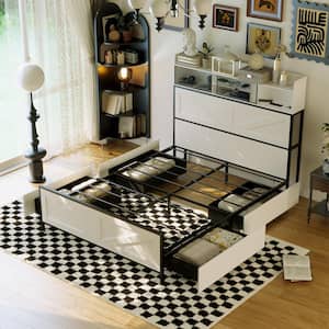 Fufu&Gaga Metal Frame Queen Size Platform Bed for only $119.70