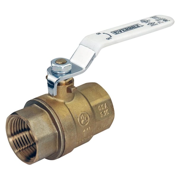 1 in. FNPT x 1 in. FNPT Lead Free Brass Full Port Threaded Ball Valve