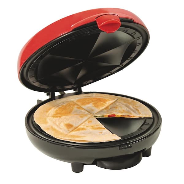 11 Non-Stick Electric Quesadilla Maker - 6-Wedges (Red)