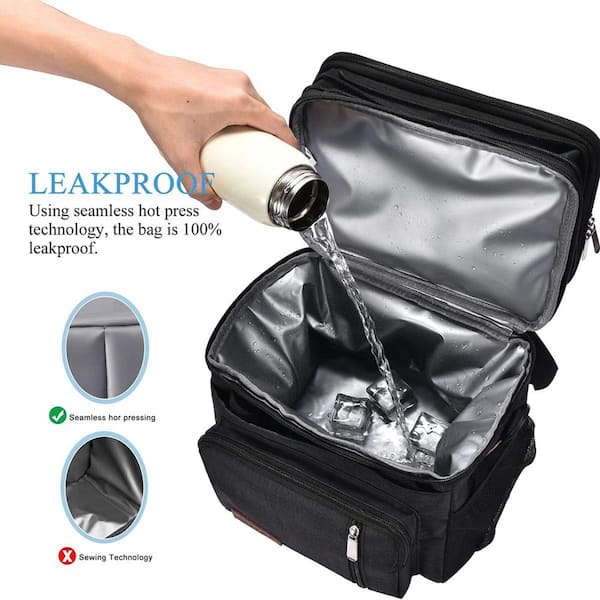 Misopily 15 qt. Leakproof Insulated Double Deck Soft-Side Cooler