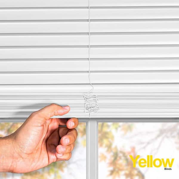 YELLOW BLINDS Grand White 54 in. W X 48 in. H Cordless Light