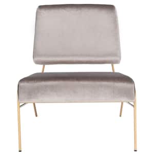 Romilly Light Gray/Gold Upholstered Accent Chairs