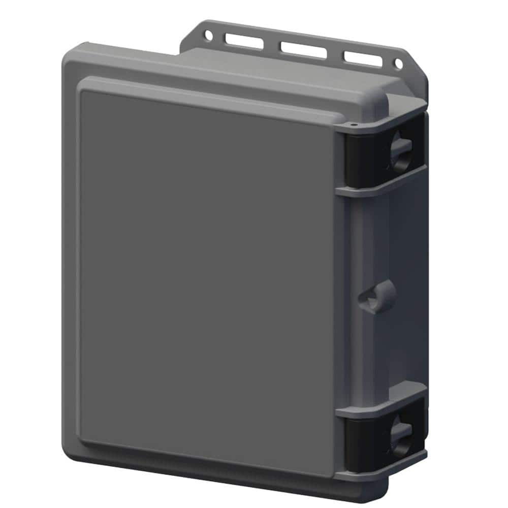 11.8 in. L x 10.2 in. W x 5.5 in. H Polycarbonate Gray Hinged Top Cabinet Enclosure with Gray Bottom price history on PriceWatchPro