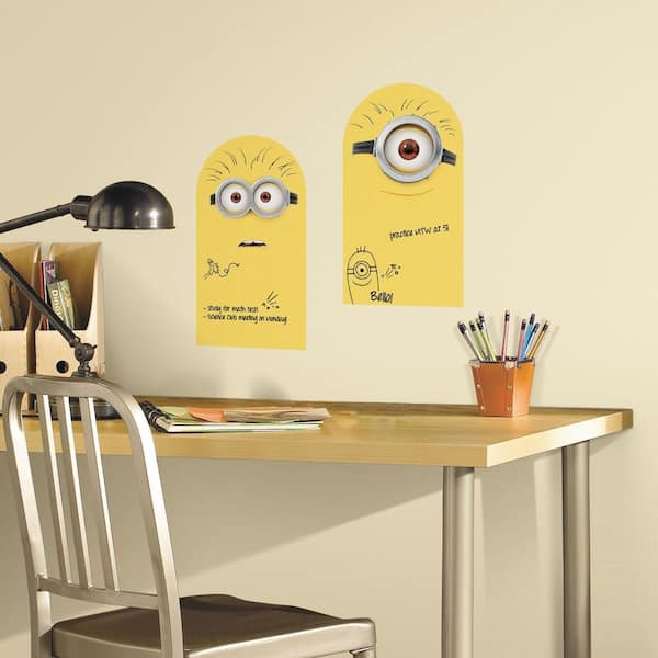 RoomMates 5 in. x 11.5 in. Minion Dry Erase Peel and Stick Wall Decal
