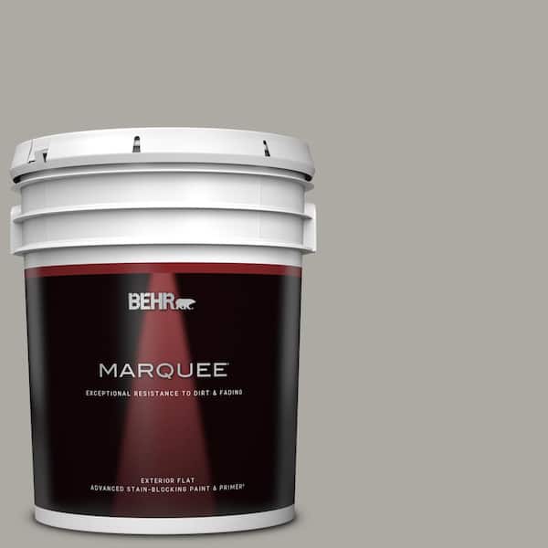 BEHR MARQUEE 5 gal. #PPU24-10 Downtown Gray Flat Exterior Paint & Primer