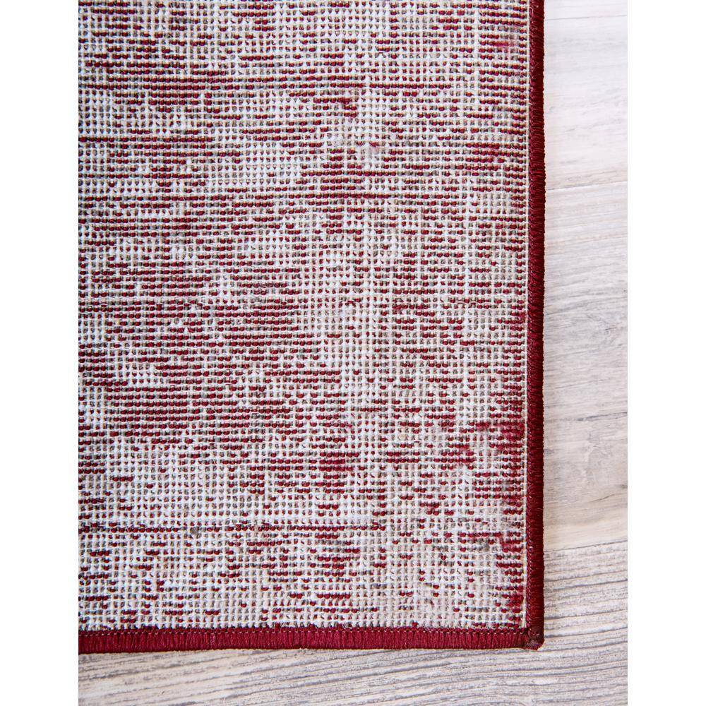 Chic Burgundy Synthetic 9' x 12' Rectangular Indoor Rug
