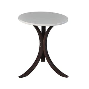 Baha Mocha Walnut/Beige Bentwood Side Table