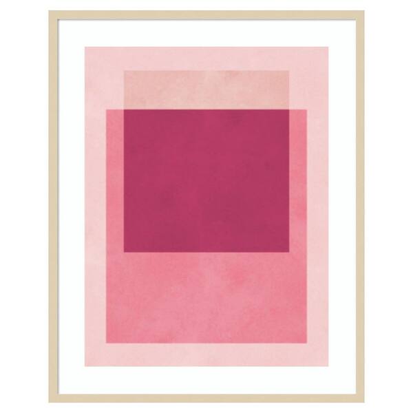 Amanti Art Overlapping Geometry 12 by Vitor Costa 1-Piece Framed Giclee Abstract Art Print 41 in x 33 in