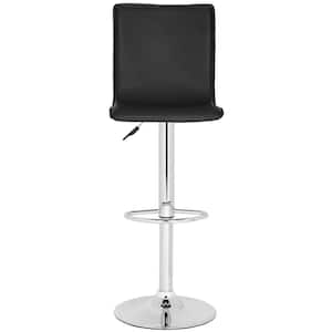 Magda Adjustable Height Chrome Swivel Cushioned Bar Stool