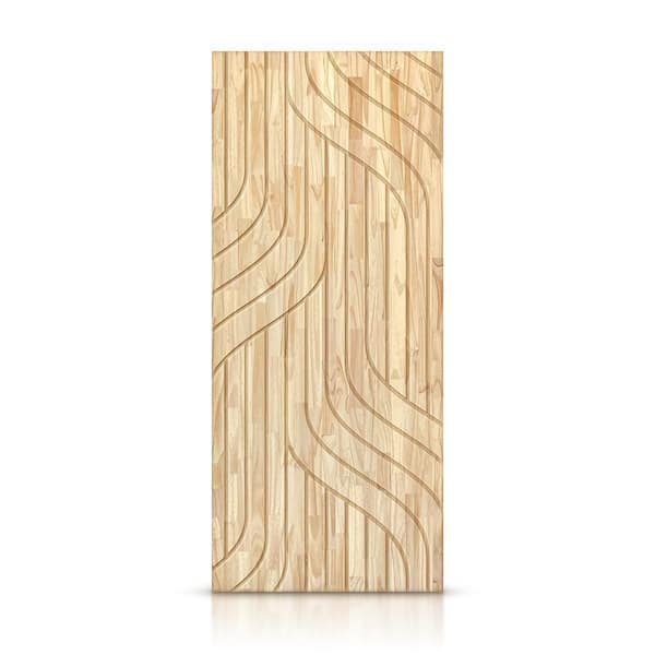 42 in. x 96 in. Hollow Core Natural Pine Wood Unfinished Interior Door Slab