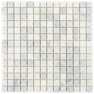 Oriental 3 in. x .31 in. Squared Marble Floor and Wall Tile Sample