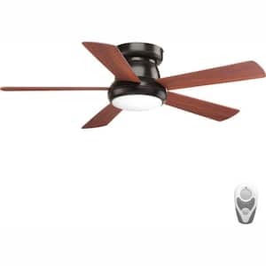 Vox 52 in. Indoor Integrated LED Antique Bronze Transitional Ceiling Fan with Remote for Living Room and Bedroom