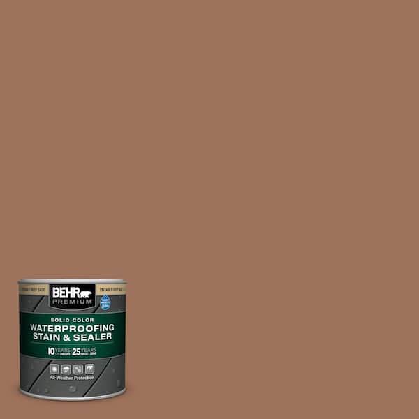 BEHR PREMIUM 8 oz. #SC-152 Red Cedar Solid Color Waterproofing Exterior Wood Stain and Sealer Sample