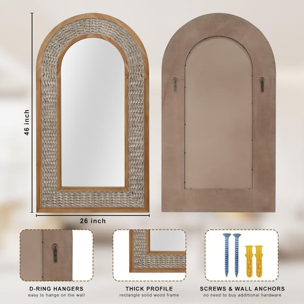 Rustic Modern Farmhouse Wall Art - Handcrafted Arch Window