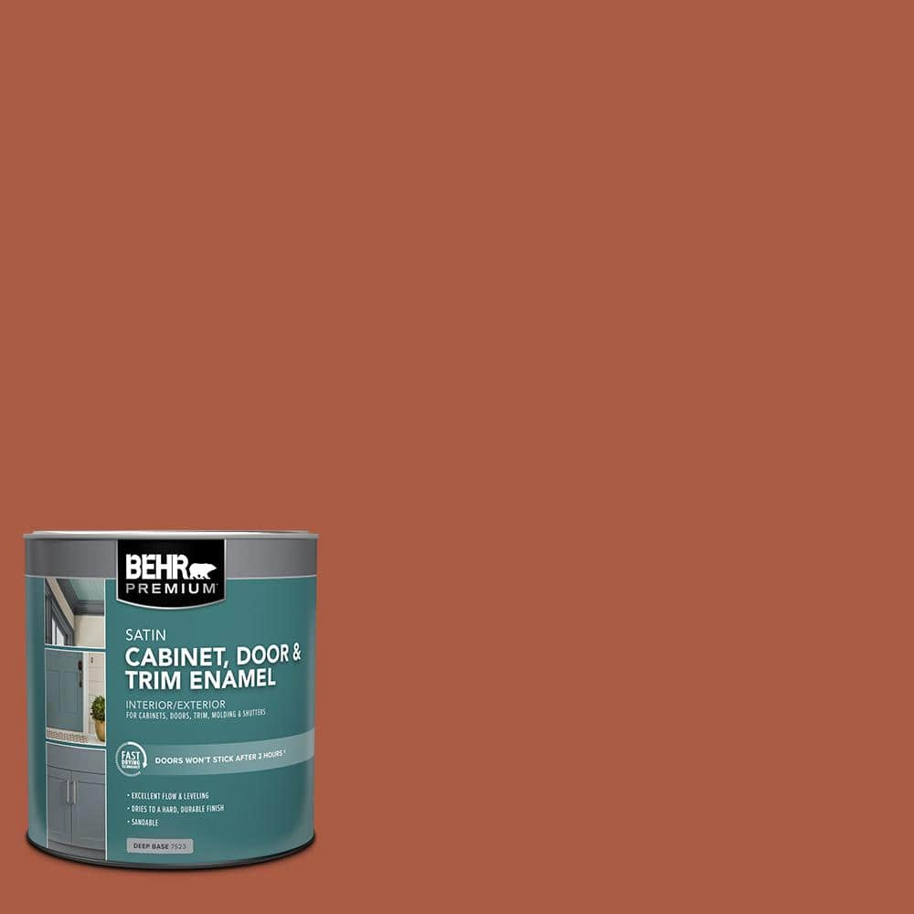 BEHR PREMIUM 1 qt. #M190-7 Colorful Leaves Satin Enamel Interior ...