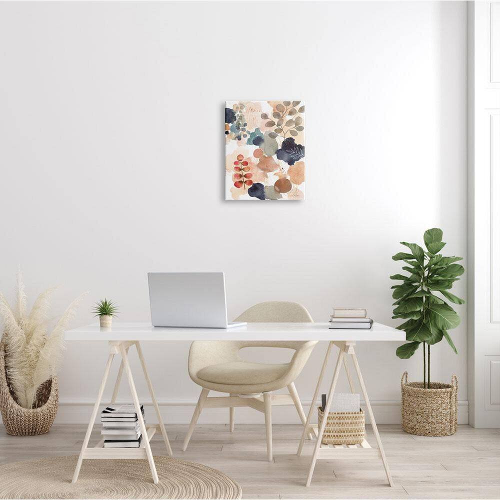 Abstract Botanical Collage Canvas Wall Art, 18 x 22 Inches