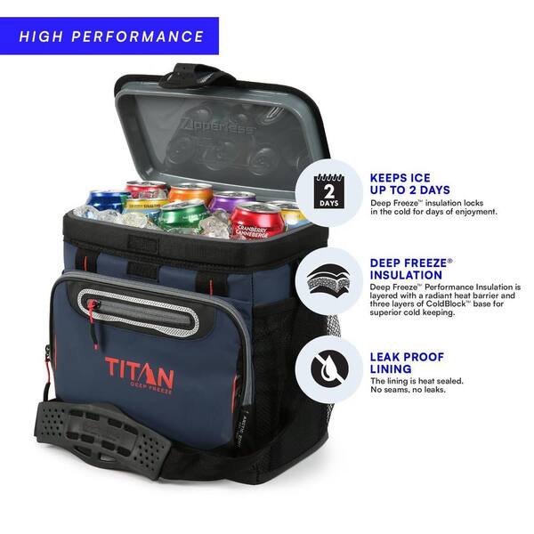 ITOPFOX 8 Qt. Food & Beverage Deep Freeze Cooler with Zipperless