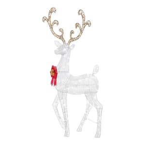 5 ft. Icicle Shimmer Twinkling LED Deer Holiday Yard Decoration