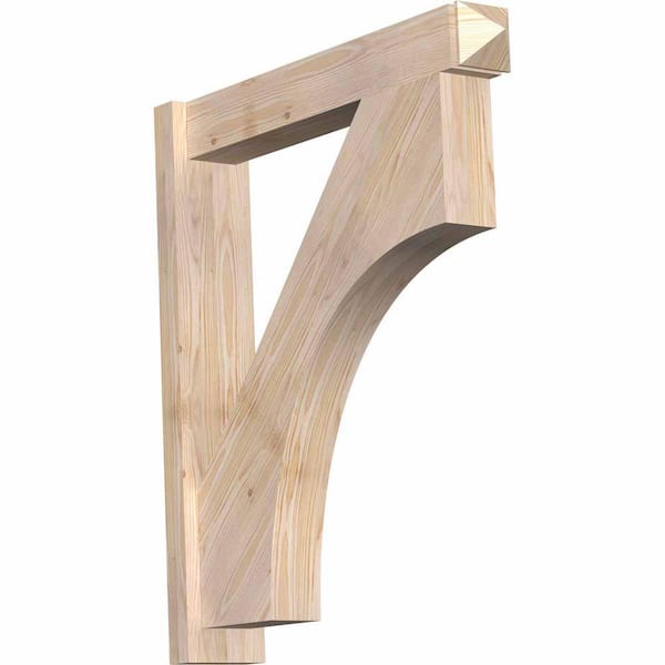 Ekena Millwork 6 in. x 34 in. x 30 in. Douglas Fir Westlake Arts and Crafts Smooth Outlooker