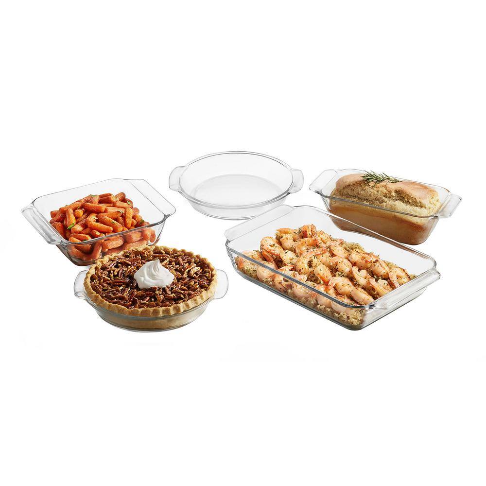 Libbey Baker s Premium 5-Piece Glass Casserole Baking Dish Set