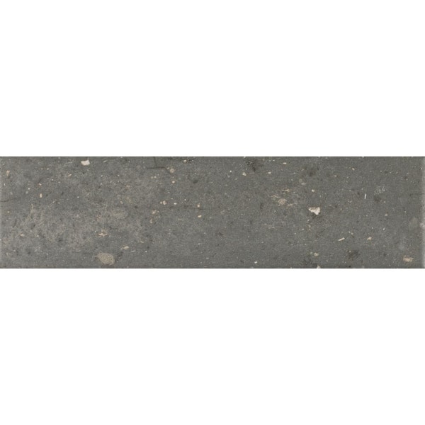 ELIANE Brick Art Chelsea Dark MA 3 in. x 10 in. Glazed Ceramic Floor and Wall Tile Sample