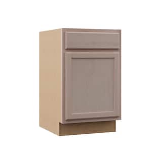 Hampton Assembled 21x34.5x24 in. Base Cabinet in Unfinished Beech