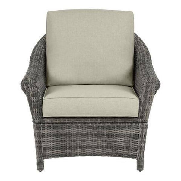 Hampton Bay Chasewood Brown Wicker Outdoor Patio Swivel And Glider