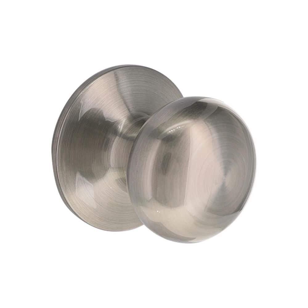 Round Satin Nickel Hall/Closet Door Knob