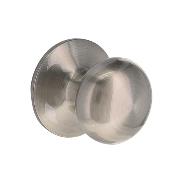 Defiant Round Satin Nickel Hallcloset Door Knob 32tfx230b The Home Depot 0025