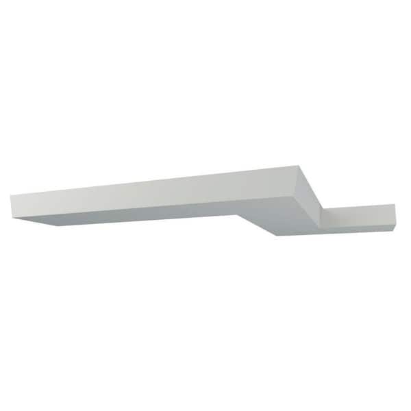Ekena Millwork Josie 7.875 in. D x 3.125 in. W x 12 in. L Polyurethane Crown Moulding Sample