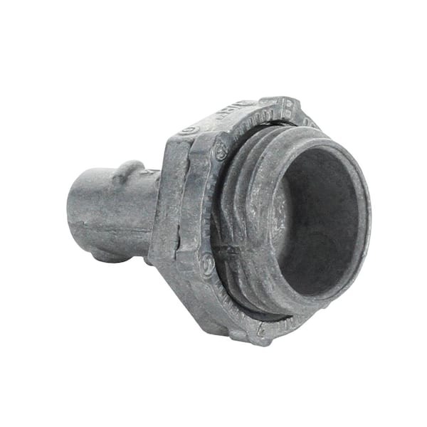 Commercial Electric 3/8 in. (1/2 in. knockout) Flexible Metal Conduit (FMC) Screw-in Connector