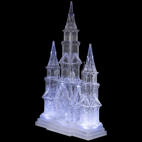 Northlight LED Lighted Winter Church Acrylic Christmas Decoration