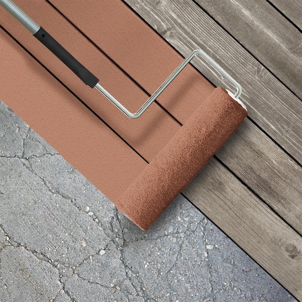 1 gal. #PFC-13 Sahara Sand Textured Low-Lustre Enamel Interior/Exterior Porch and Patio Anti-Slip Floor Paint