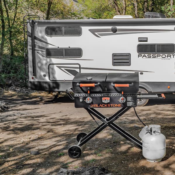 Blackstone On The Go Portable Gas Griddle and Grill in Black
