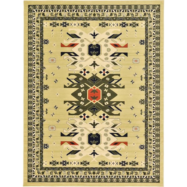 Unique Loom Oasis Taftan Rug Terracotta/Cream 2' 7 x 10' Runner