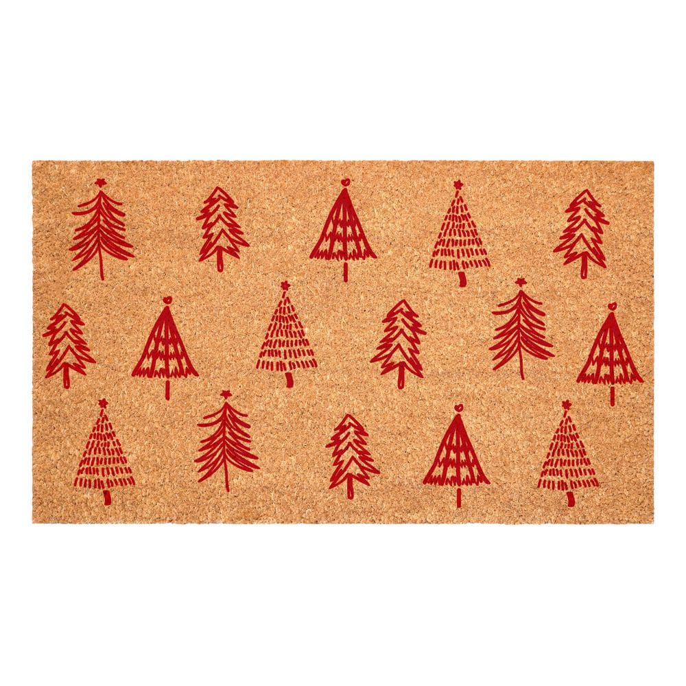 Red Christmas Tree Farm 17 in. X 29 inIndoor Outdoor Door Mat price history on PriceWatchPro