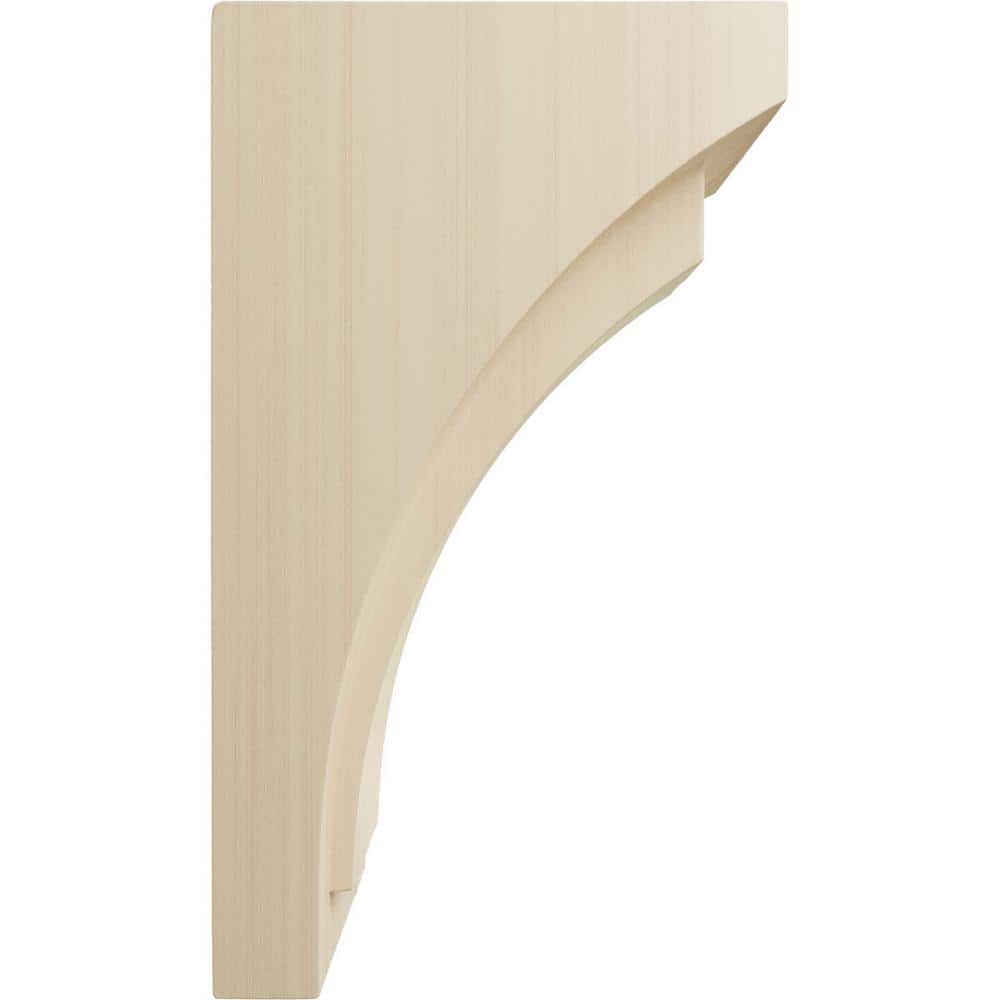 Felix Medium Rubberwood Corbel 4"W x 5.75"D x 10"H
