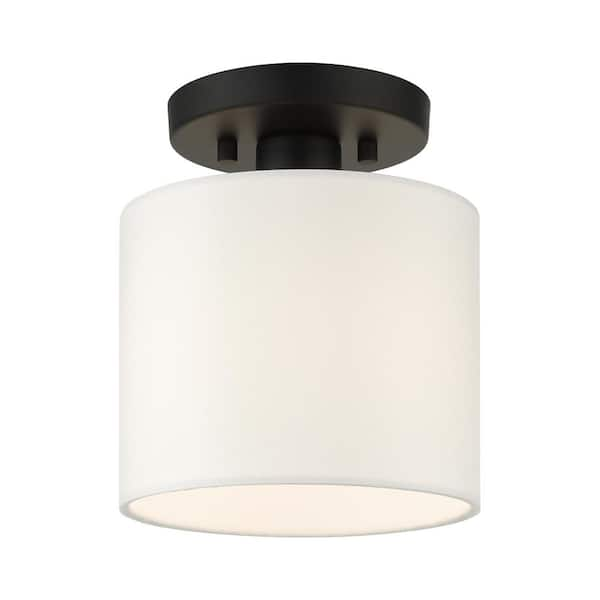 AVIANCE LIGHTING Mercury 1 Light Black Semi Flush Mount