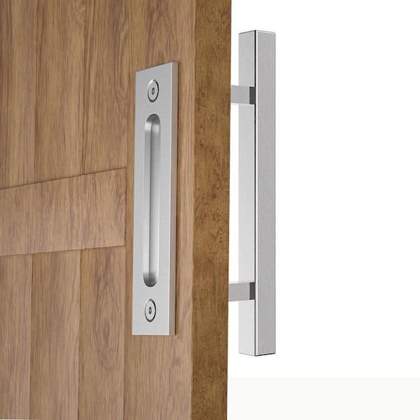 12 in. Square Barn Door Handle (2-Piece)