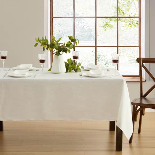 Villeroy & Boch Classic Embroidered Border Tablecloth, White - 60"W x 120"L