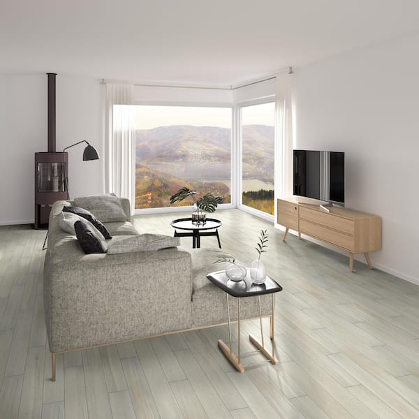 Benson Nero 6 in. x 36 in. Matte Porcelain Floor and Wall Tile (13.5 sq. ft./Case)