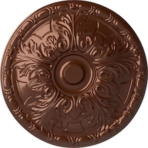 15-3/4 in. x 5/8 in. Granada Urethane Ceiling Medallion (Fits Canopies upto 4-1/4 in.), Copper Penny