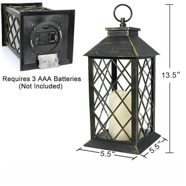 Angel Sar 13.5 in. x 5.5 in. Vintage Distressed Gold Outdoor