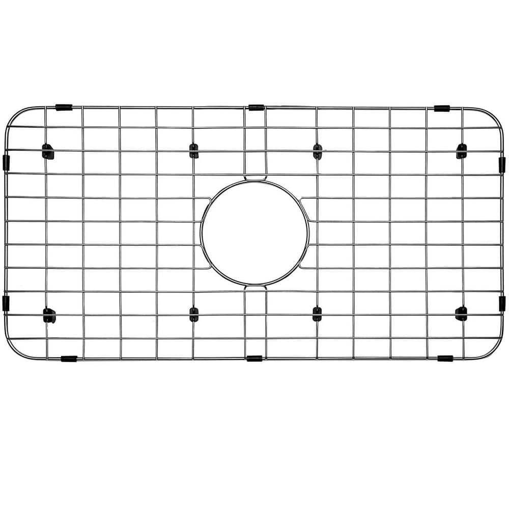 24.1 in. L x 12.6 in. W Sink Bottom Grid in Stainless Steel, Centered Drain with Corner Radius 1-1/2 in, Sink Protector price history on PriceWatchPro
