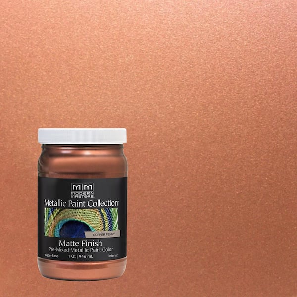 Modern Masters 1 qt. Copper Penny Water-Based Matte Metallic Interior Paint
