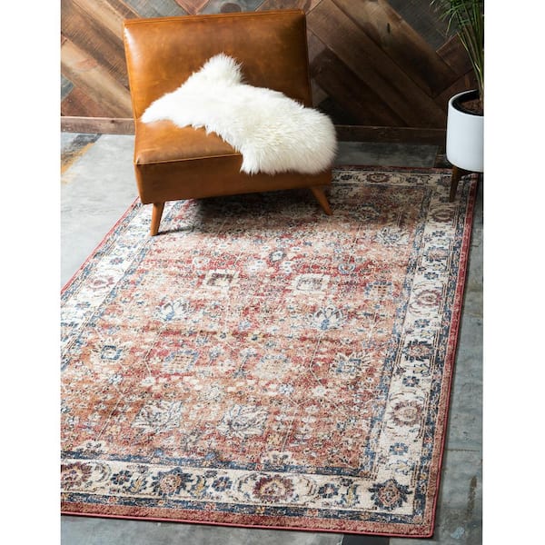Unique Loom Utopia Antheia Terracotta 9' 0 x 12' 0 Area Rug