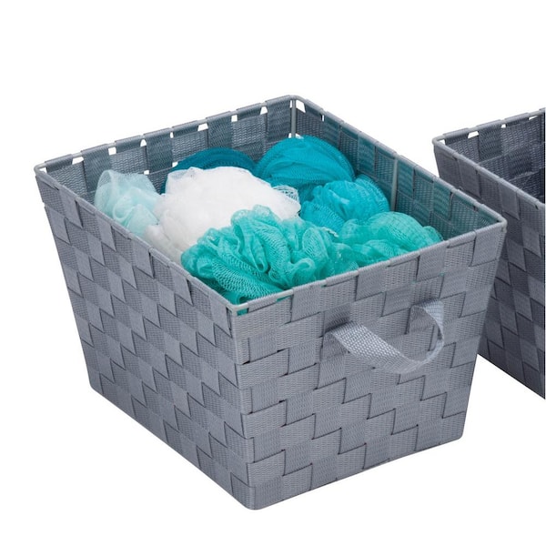 36 Diamond Slotted Plastic Stackable Baskets, 12.75 x 11.75 x 8.25-In. at Dollar Tree
