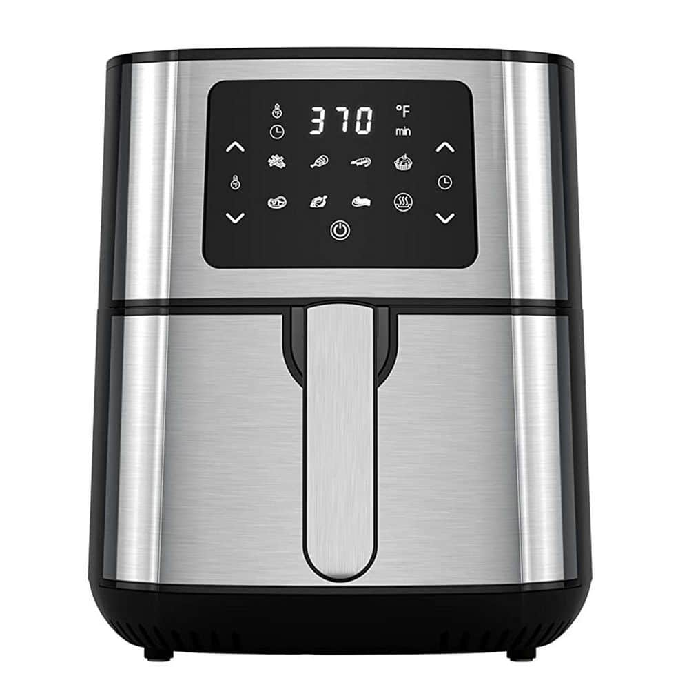 Emerald 5.2L Air Fryer 1800 Watts with Digital LED Touch Display, Removable  Basket, 7 Preset Programs, Black in the Air Fryers department at